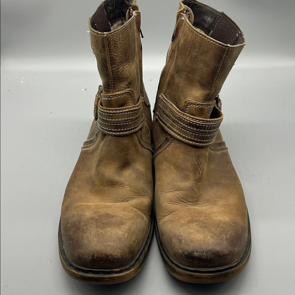 Men's BedStu Wren Leather Distressed Boots Rustic